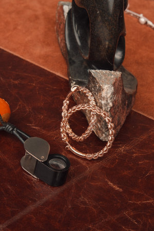 Chic Gold and Diamond Jewelry for Everyday Eleganceの写真素材