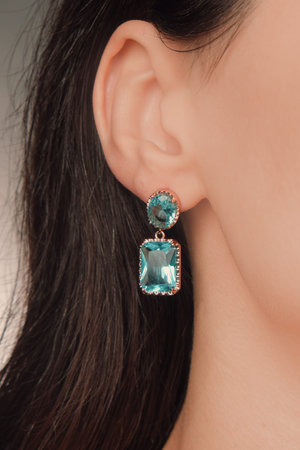 Classic Diamond and Gold Jewelry for Womenの写真素材