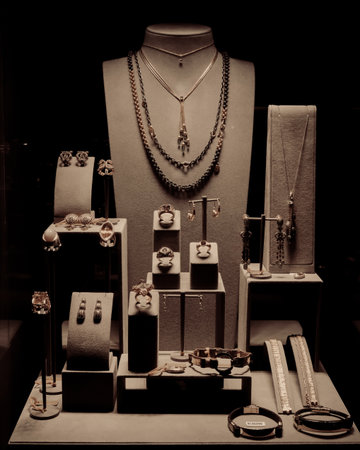 Elegant Gold and Diamond Rings with Gemstonesの写真素材