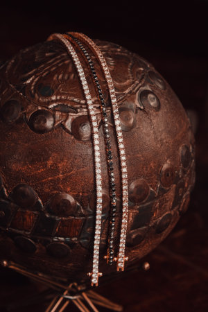 Handmade precious jewelry. Bijouterie and jewelery gold and diamonds for womenの写真素材