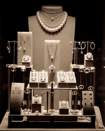 Luxury Gold and Diamond Jewelryの写真素材