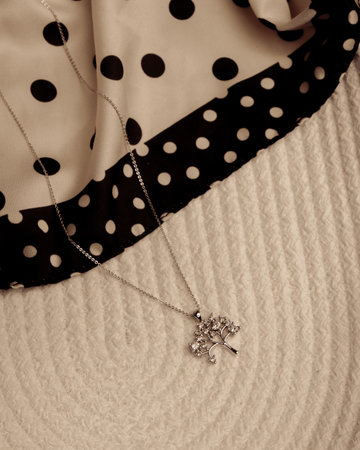 Elegant Gold and Diamond Pendant Necklacesの写真素材