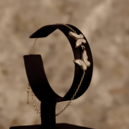 Glamorous Gold and Diamond Wedding Ringsの写真素材