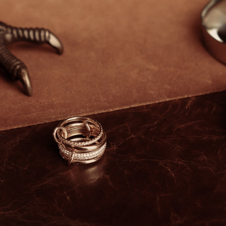 Designer Jewelry: Gold, Diamonds, and Gemstonesの写真素材