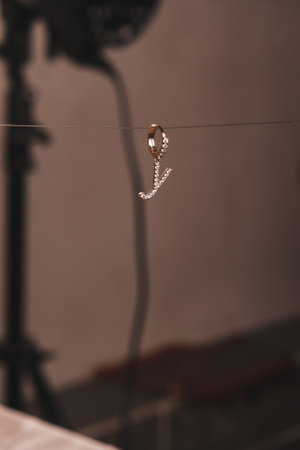 Luxurious Gold and Diamond Jewelry for Anniversary Giftsの写真素材