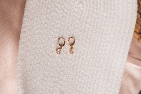 Exquisite Diamond Jewelry with Gold Accentsの写真素材