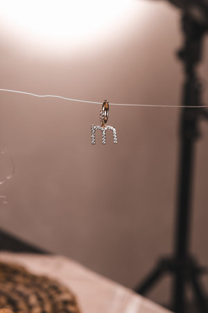 Shimmering Gold and Diamond Jewelry for Evening Eleganceの写真素材