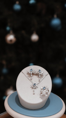 Elegant Gold and Diamond Pendant Necklacesの写真素材