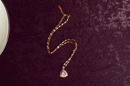 Classic Diamond and Gold Jewelry for Womenの写真素材