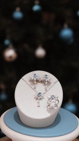 Elegant Gold and Diamond Rings with Gemstonesの写真素材