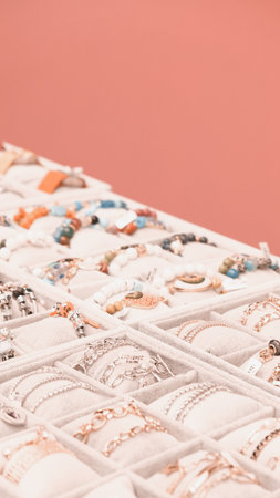 Elegant Diamond and Gold Jewelry for Womenの写真素材