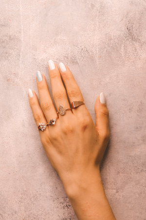 Classic Diamond and Gold Jewelry for Womenの写真素材