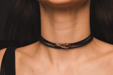 Sophisticated Gold and Diamond Jewelry for Womenの写真素材