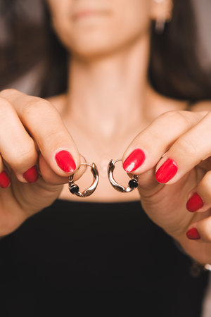 Bold and Elegant Diamond and Gold Statement Piecesの写真素材