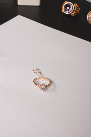 Custom-Made Gold and Diamond Jewelry for Special Momentsの写真素材