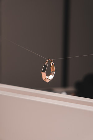 Elegant Gold and Diamond Rings with Gemstonesの写真素材