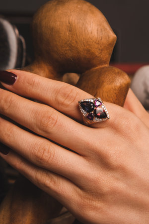 Luxury Diamond and Gold Jewelryの写真素材