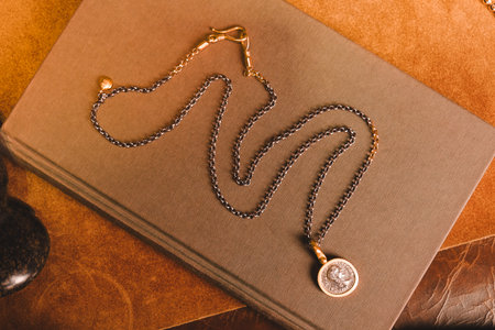 Classic Diamond and Gold Jewelry for Womenの写真素材