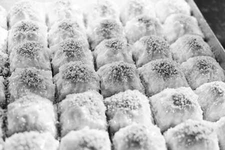 Delicious Dessert Pistachio Baklavaの写真素材