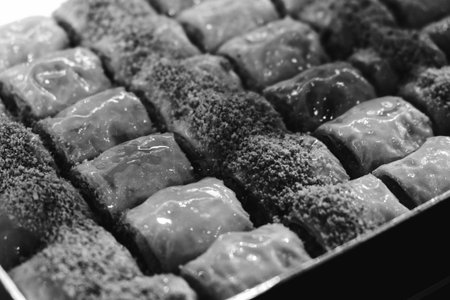 Delicious Dessert Pistachio Baklavaの写真素材