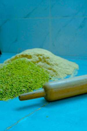 Delicious Dessert Pistachio Baklavaの写真素材