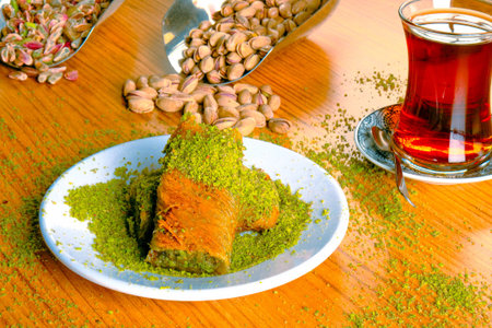 Delicious Dessert Pistachio Baklava