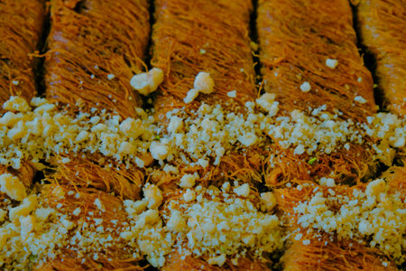 Delicious Dessert Pistachio Baklavaの写真素材