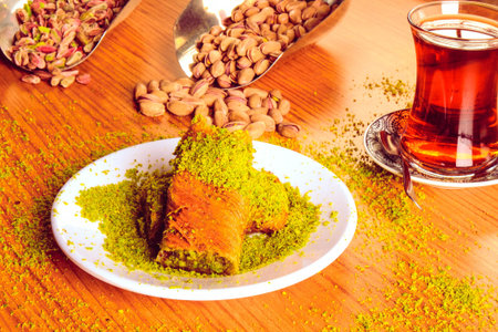Authentic Turkish Dessert with Rich Syrup