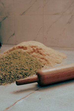 Close-Up of Freshly Baked Baklava Piecesの写真素材