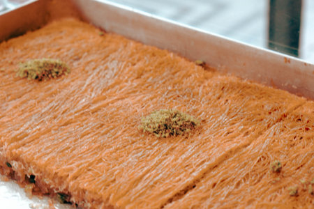 Baklava Pyramid â Creative Dessert Arrangementの写真素材