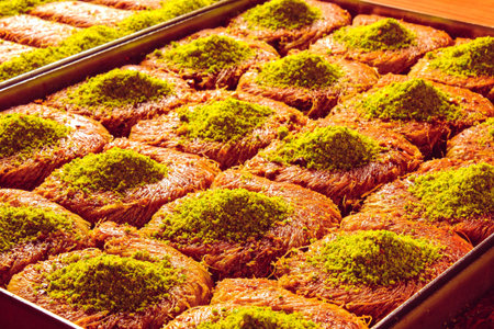Authentic Turkish Dessert with Rich Syrup
