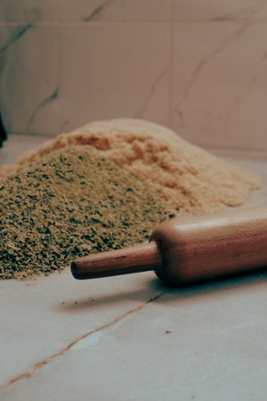 Elegant Baklava Plating for Gourmet Presentationの写真素材