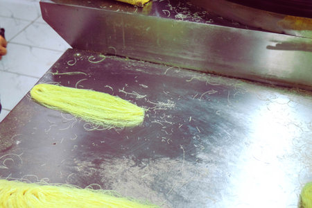 Elegant Baklava Plating for Gourmet Presentationの写真素材