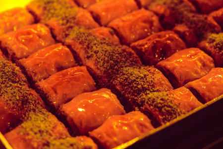 Authentic Turkish Dessert with Rich Syrup
