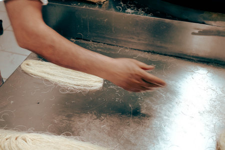 Sweet Treat from the Ottoman Cuisine: Pistachio Baklavaの写真素材
