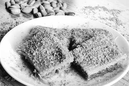 Sweet layers of perfection in every biteの写真素材