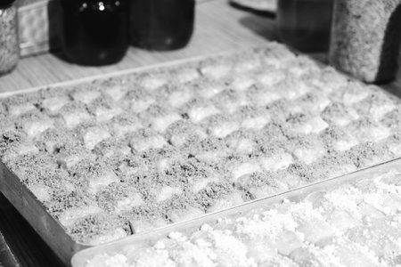 Delicious Dessert Pistachio Baklavaの写真素材