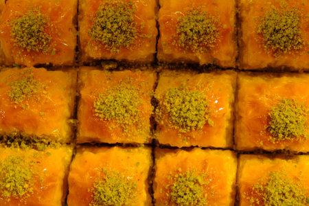 Delicious Dessert Pistachio Baklava