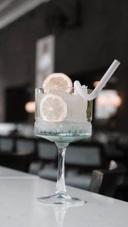 Fruit-infused cocktails for a refreshing tasteの写真素材