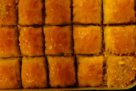 Baklava Pyramid â Creative Dessert Arrangementの写真素材