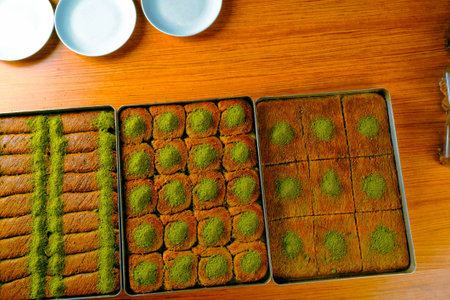 Delicious Dessert Pistachio Baklava