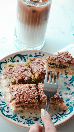 Elegant Baklava Plating for Gourmet Presentation