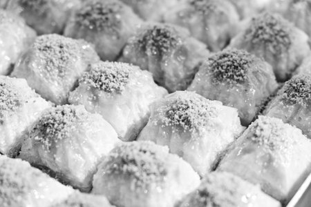 Baklava Pyramid â Creative Dessert Arrangementの写真素材