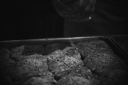 Sweet layers of perfection in every biteの写真素材