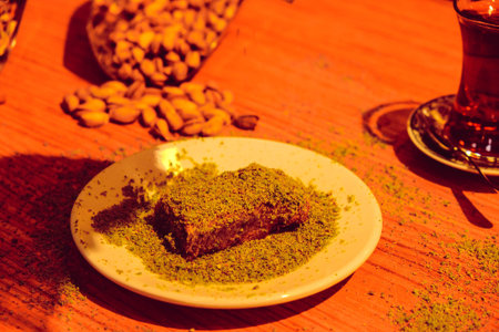Delicious Dessert Pistachio Baklava