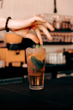 Creative cocktails with a touch of luxuryの写真素材