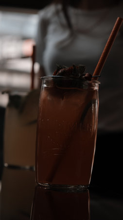 Fruit-infused cocktails for a refreshing tasteの写真素材