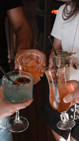 A variety of cocktails to suit every tasteの写真素材