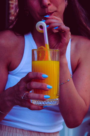 Creative cocktails with a touch of luxuryの写真素材