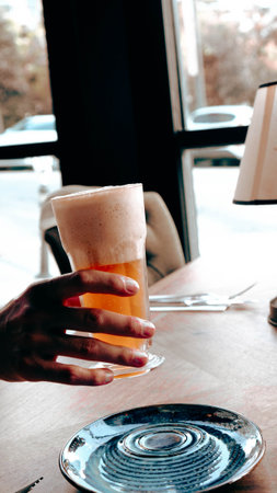 Freshly mixed cocktailsの写真素材